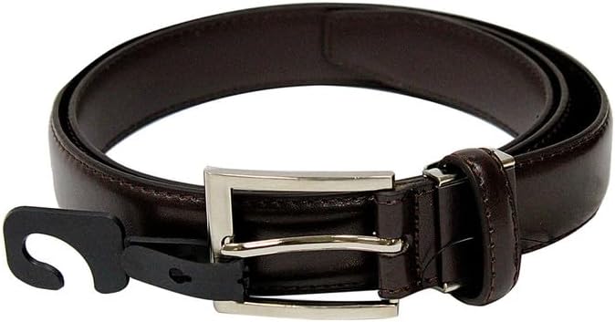 DAISO Side Stitched Leather Belt in Brown - Image 1